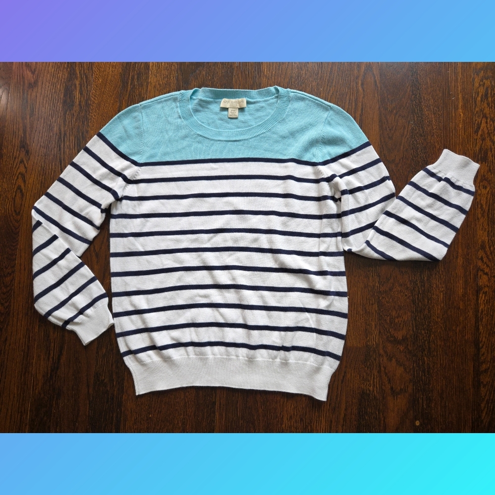 Appleseeds Stripe Nautical Sweater Size PM
